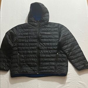 Men’s Columbia Black Hooded Puffer Jacket